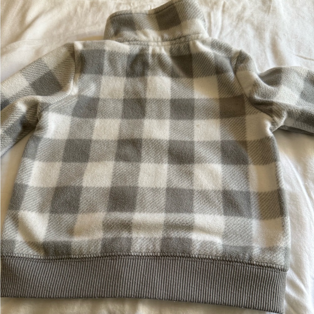 Carter's Gray and White Zip-Up Hoodie - Picture 6 of 7